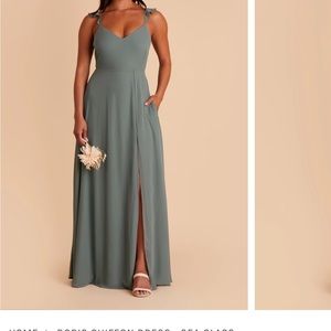 Birdy Grey Doris Dress in Chiffon Sea Glass- size small